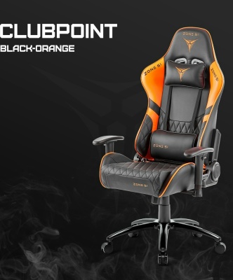 Компьютерное кресло CLUBPOINT Black-Orange