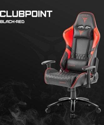 Компьютерное кресло CLUBPOINT Black-Red